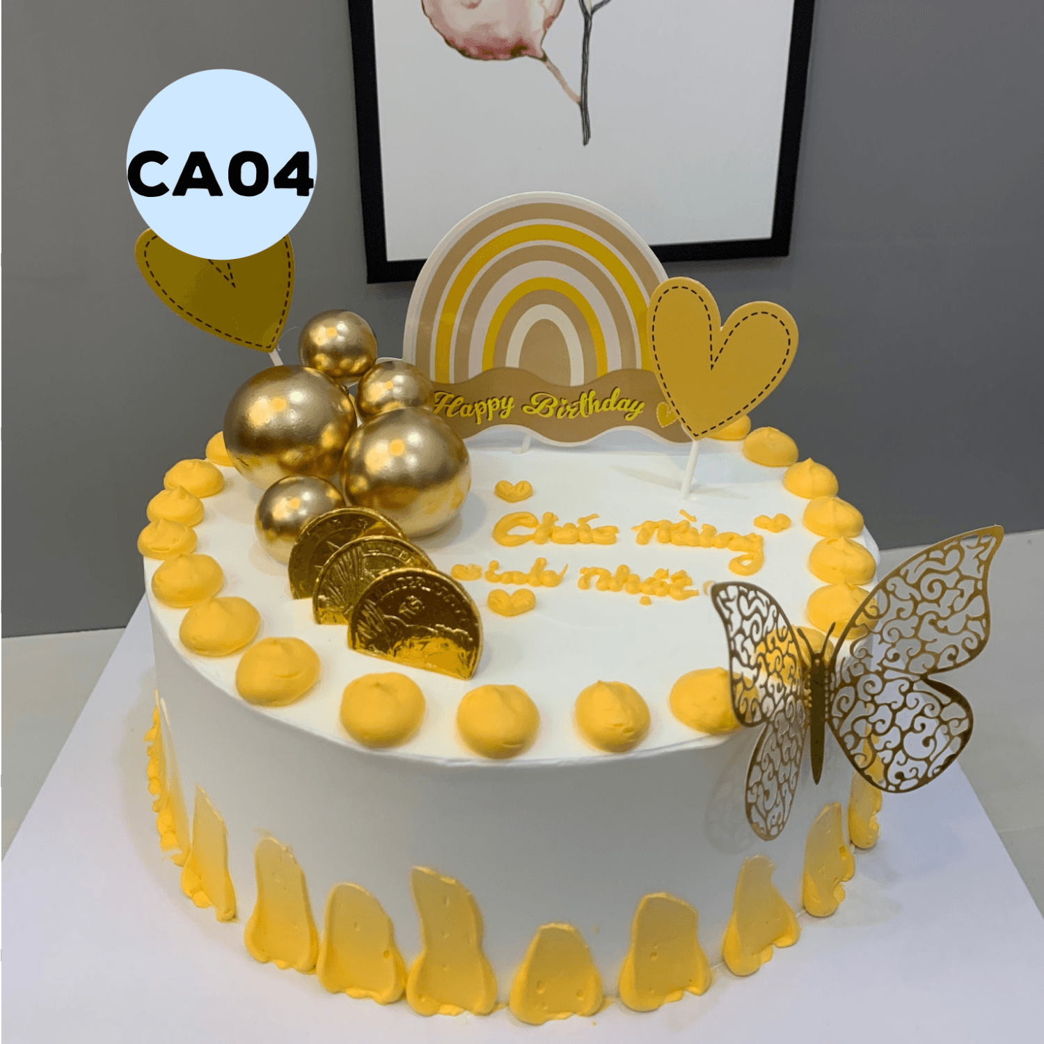 Bánh kem sinh nhật mẫu CA04