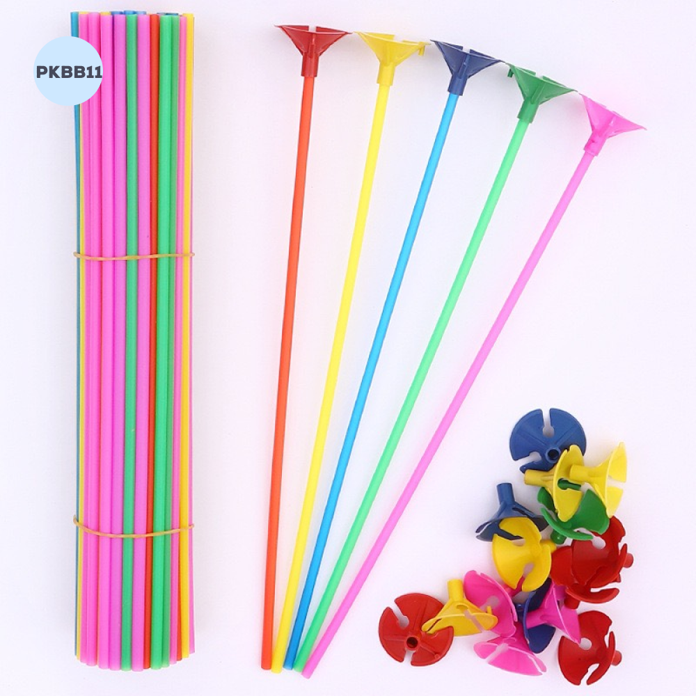 Phụ kiện trang trí - Que Gắn Bong Bóng Nhựa Nhiều Màu - PKBB11
