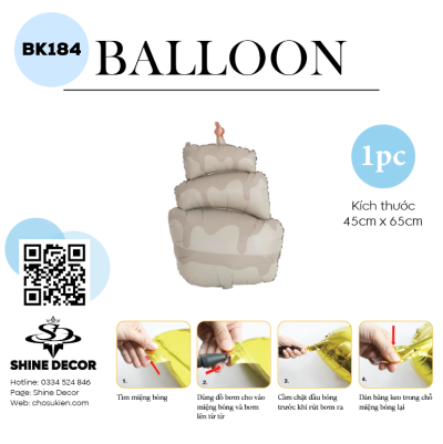 Bong bóng kiếng hình - BK184