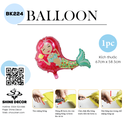 Bong bóng kiếng hình - BK224