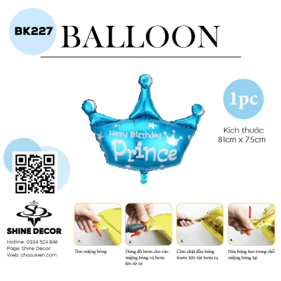 Bong bóng kiếng hình - BK227