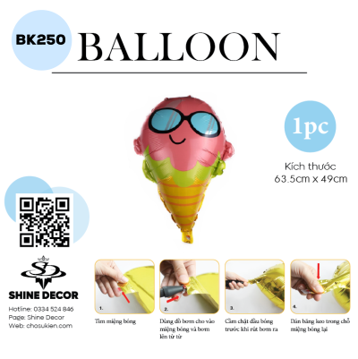 Bong bóng kiếng hình - BK250