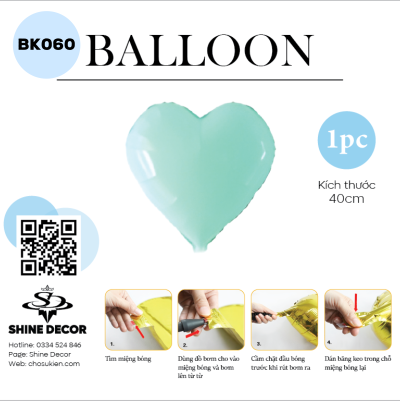 Bong bóng kiếng hình - BK060