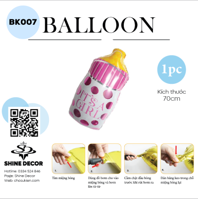 Bong bóng kiếng hình - BK007