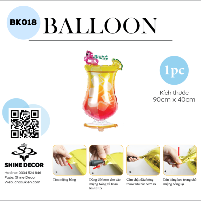 Bong bóng kiếng hình - BK018