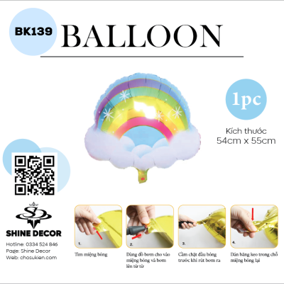 Bong bóng kiếng hình - BK139