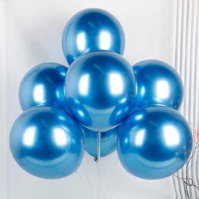 Bong Bóng Siêu Nhũ Chrome 25cm - Xanh Dương