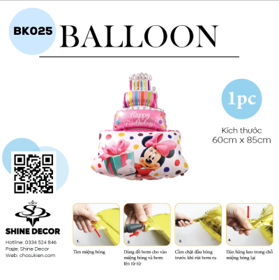 Bong bóng kiếng hình - BK025