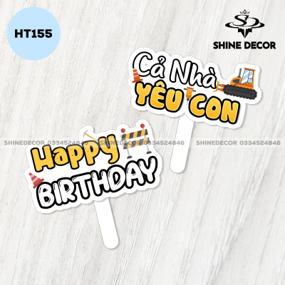 Hashtag Sinh Nhật - Xây Dựng - HT155