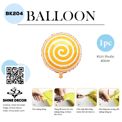 Bong bóng kiếng hình - BK204