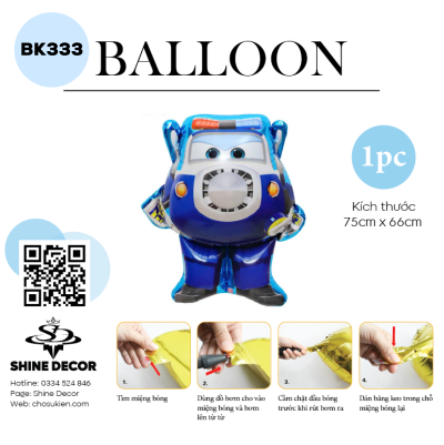 Bong bóng kiếng hình - BK333