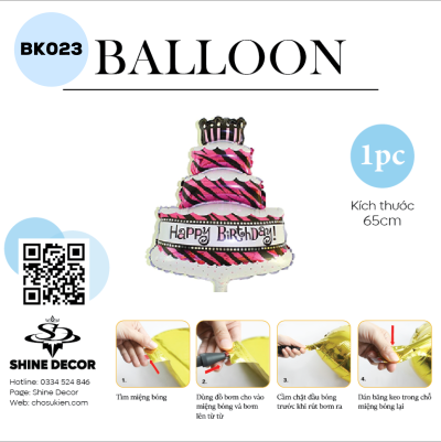 Bong bóng kiếng hình - BK023