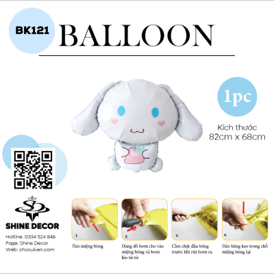 Bong Bóng Kiếng Hình Sarino - BK121