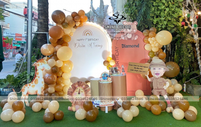 Mẫu trang trí tone nâu