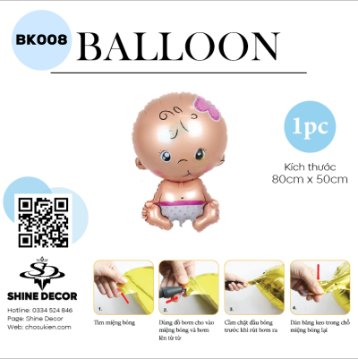 Bong bóng kiếng hình - BK008