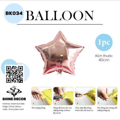 Bong bóng kiếng hình - BK034