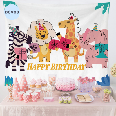 Backdrop Vải Happy Birthday - BGV09