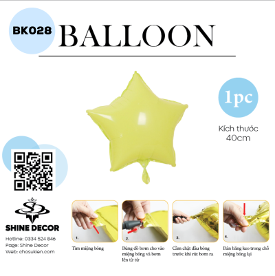 Bong bóng kiếng hình - BK028