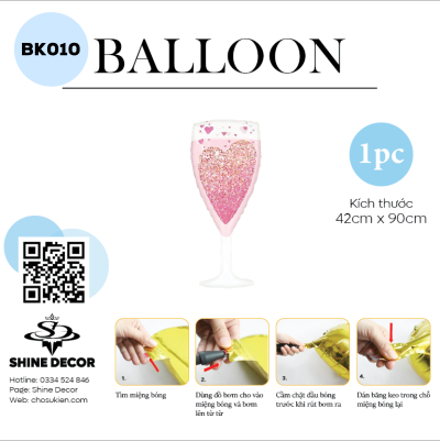 Bong bóng kiếng hình - BK010