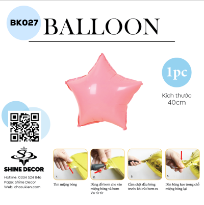 Bong bóng kiếng hình - BK027