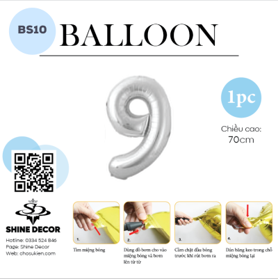 Bóng kiếng số bạc - BS10