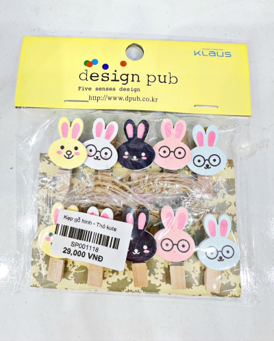 Kẹp Gỗ Treo Ảnh - Bé Thỏ