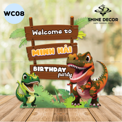 bảng welcome thiết kế - WC08