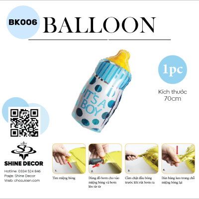 Bong bóng kiếng hình - BK006