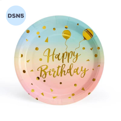 Dĩa Sinh Nhật - Dĩa HPBD Màu Galaxy - DSN5