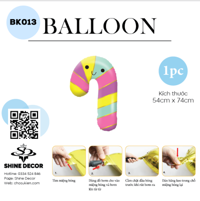 Bong bóng kiếng hình - BK013