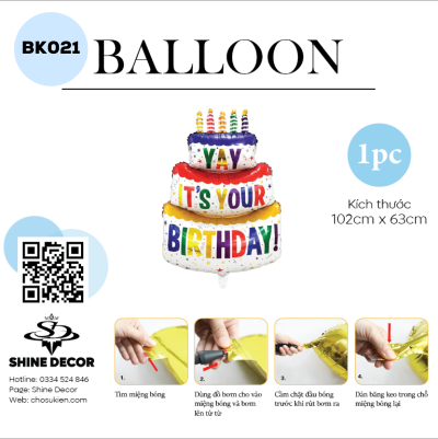 Bong bóng kiếng hình - BK021