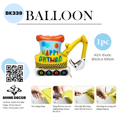 Bong bóng kiếng hình - BK339