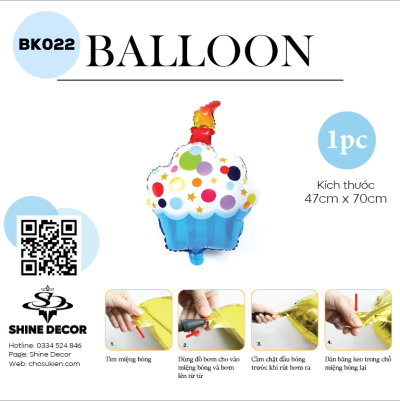 Bong bóng kiếng hình - BK022