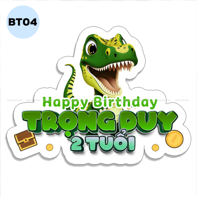 Bảng tên sinh nhật - BT04