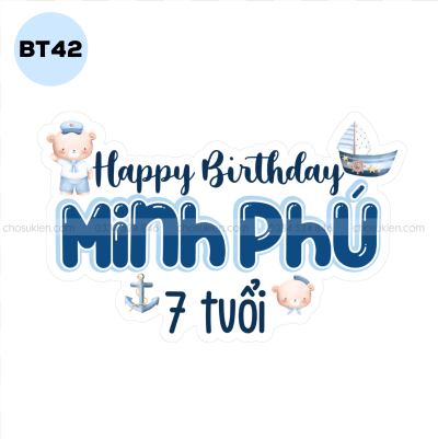 Bảng tên sinh nhật - BT42