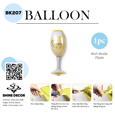 Bong bóng kiếng hình - BK207