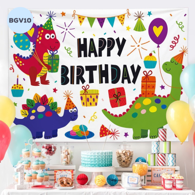 Backdrop Vải Happy Birthday - BGV10