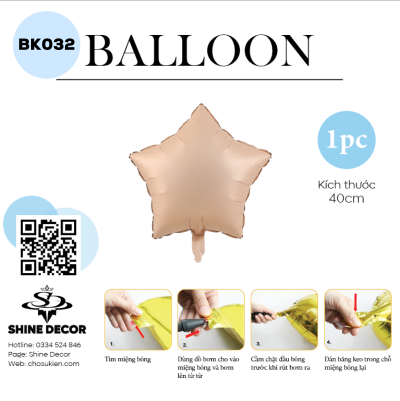 Bong bóng kiếng hình - BK032