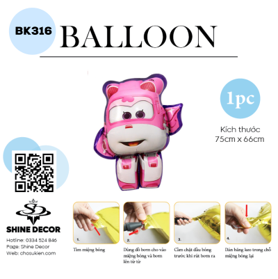 Bong bóng kiếng hình - BK316