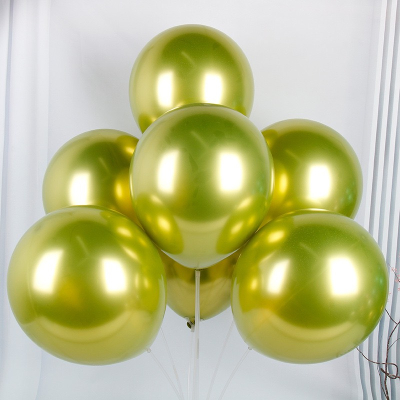 Bong Bóng Siêu Nhũ Chrome 25cm - Vàng Chanh