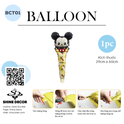 bóng kiếng cầm tay - BK01