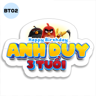 Bảng tên sinh nhật - BT02