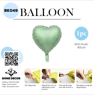 Bong bóng kiếng hình - BK049