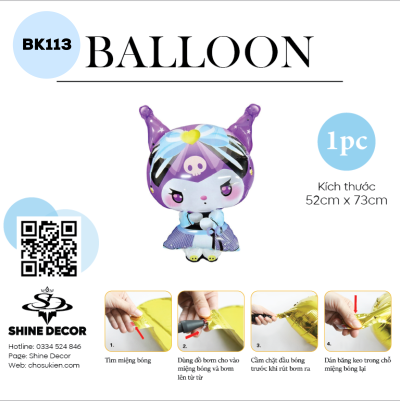 Bong bóng kiếng hình - BK113