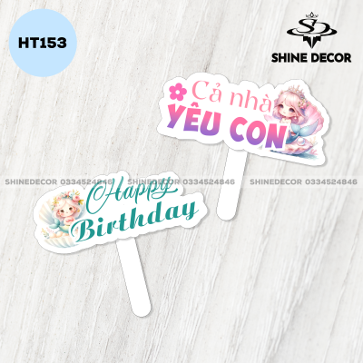 Hashtag Sinh Nhật - Nàng Tiên Cá - HT153