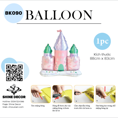 Bong Bóng Kiếng Hình Lâu Đài - BK090