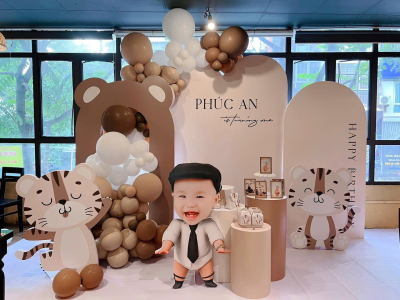 Trang Trí Sinh Nhật Bé Trai - Mẫu Hổ 02