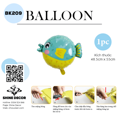 Bong bóng kiếng hình - BK209