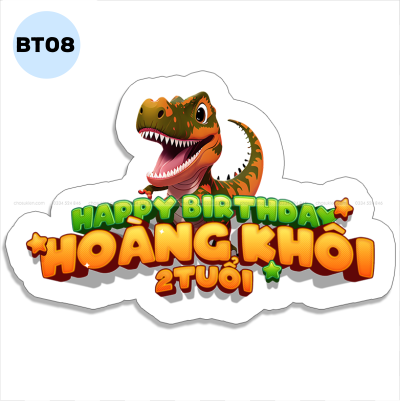 Bảng tên sinh nhật - BT08