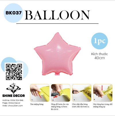 Bong bóng kiếng hình - BK037